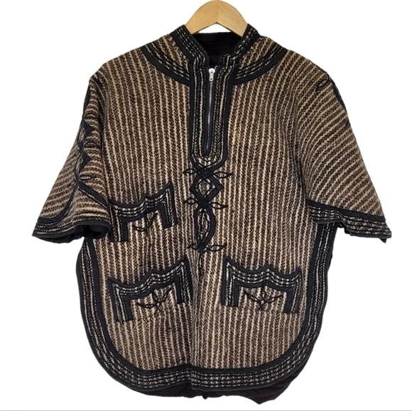 Vintage Lined Wool Cape - Picture 1 of 9